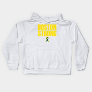 Running Strong And Boston Kids Hoodie